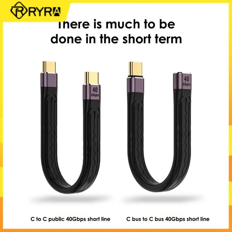 

USB-кабель RYRA PD 100 Вт, Gen2 Type C 4K @ 60 Гц, кабель для быстрой зарядки для Samsung, Xiaomi, Huawei, шнур типа C, провод