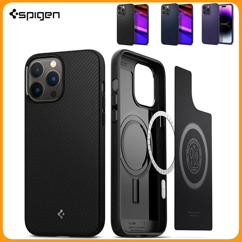 

Original Spigen For iPhone 12 13 14 Pro Max Case Mag Armor (MagFit) For iPhone 14Plus