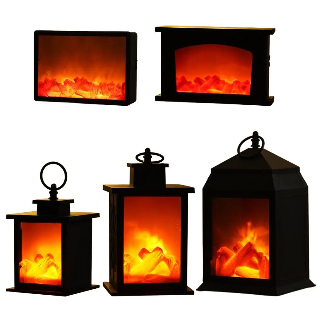 LED Fireplace Light, Flame Lamp Fire Light indoor e outdoor Lantern Night Lighting for  Decoration Gift