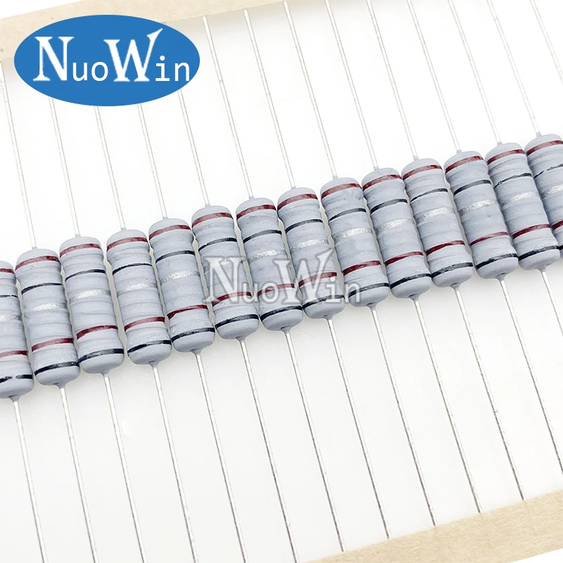20pcs 2W 5% Wirewound Resistor Fuse 0.05R 0.1R 0.15R 1R 2.2R 4.7R 5.1R 10R 20R 22R 47R 51R 100R 0.1 0.22 0.33 0.47 0.5 1 2.2 ohm