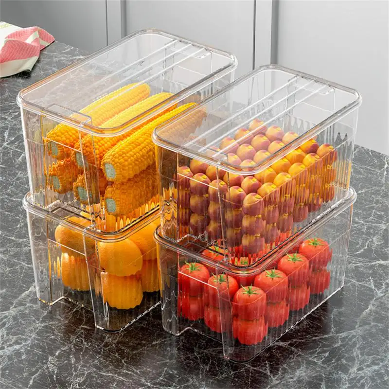 

Light Luxury Refrigerator Food Storage Containers Fresh-keeping Household Kitchen Vegetable And Fruit Refrigeration Crisper