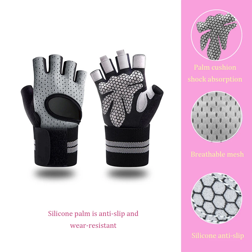 

2 шт., силиконовые Нескользящие перчатки без пальцев