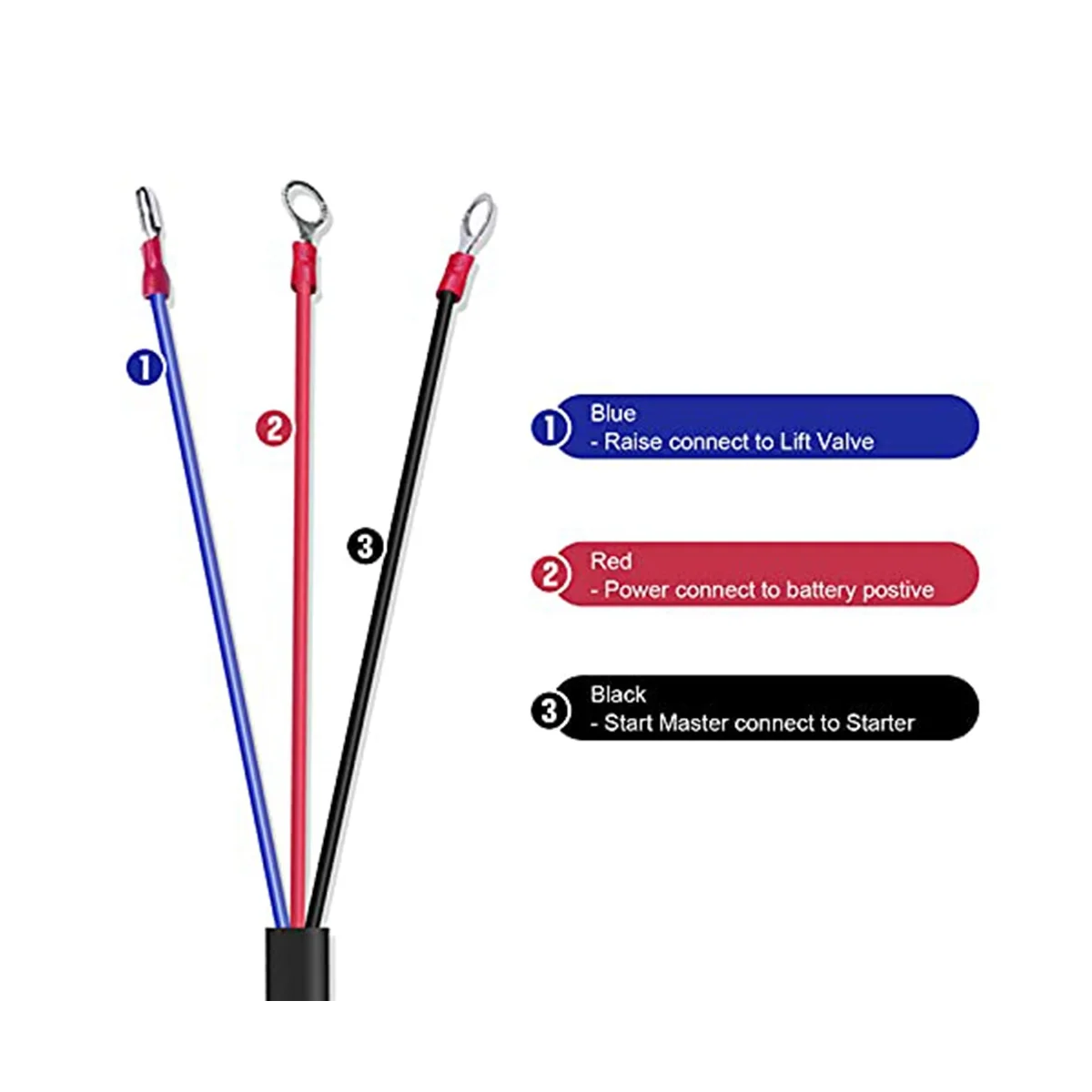 

3 Wire Dump Trailer Remote Control Switch for 12V DC Single Acting Hydraulic Pump Dump Trailer for Lift Unloading