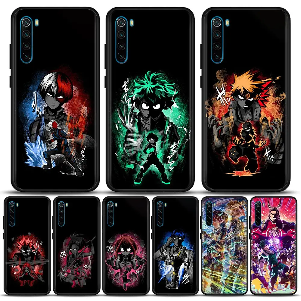 

My Hero Academia Anime Japan Phone Case For Redmi K40 K40S K50 6 6A 7 7A 8 8A 9 9A 9C 9T 10 10C Pro Plus Gaming Cover Funda Capa