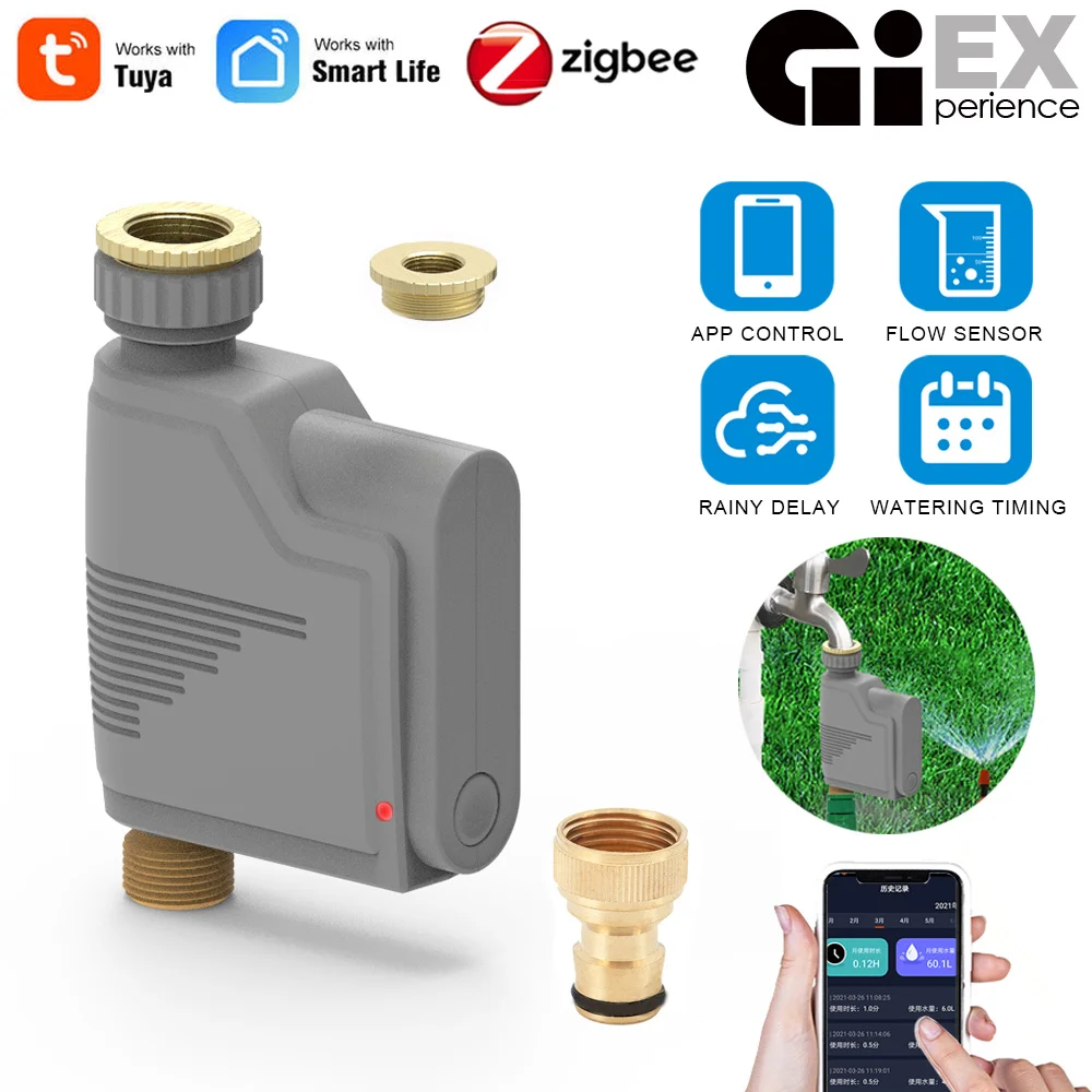 Таймер садового полива ZIGBEE умная система капельного орошения с Wi-Fi со встроенным