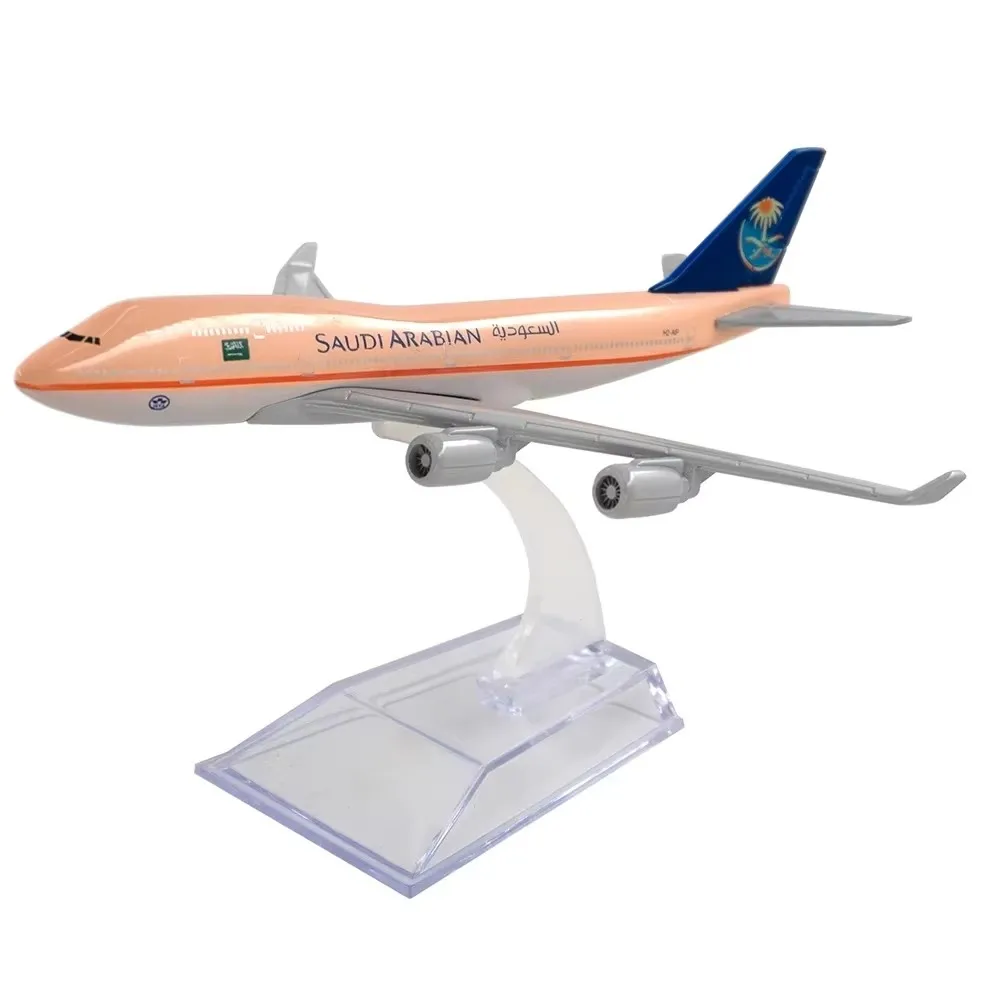 16 см масштаб 1:400 747 модель самолета из сплава металла B747 Саудовская Аравия с