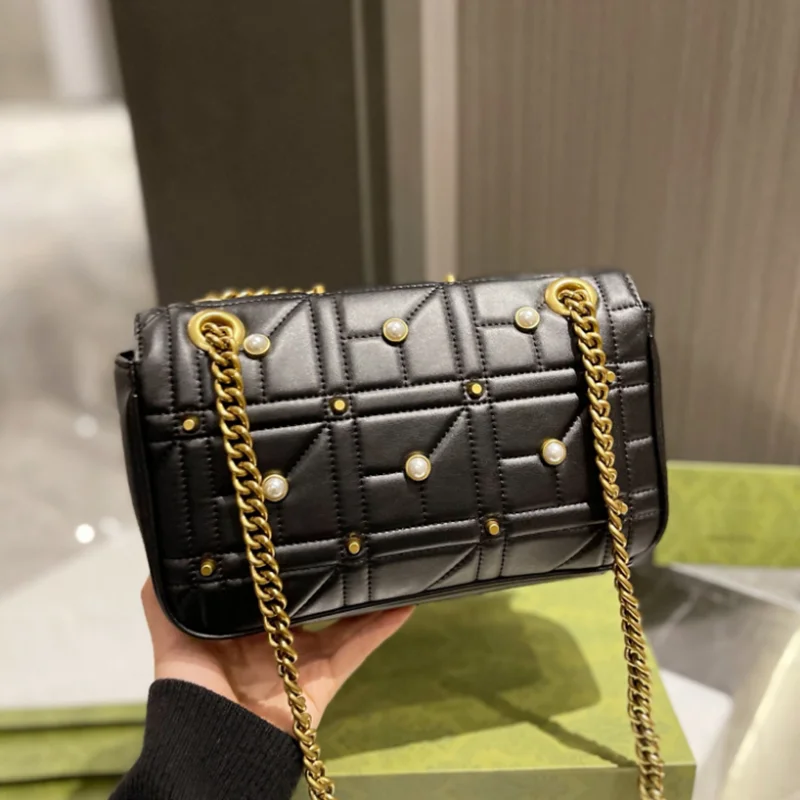 

Top Version Leather Bag Women Luxury Brand Fashion Classic Designer Shoulder Bag 1:1 Copy Highest Version 26-18cm