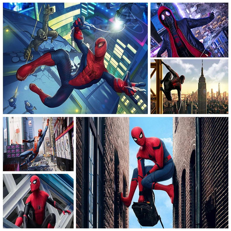 

Картина на холсте из мультфильма «герои Marvel», «Человек-паук»