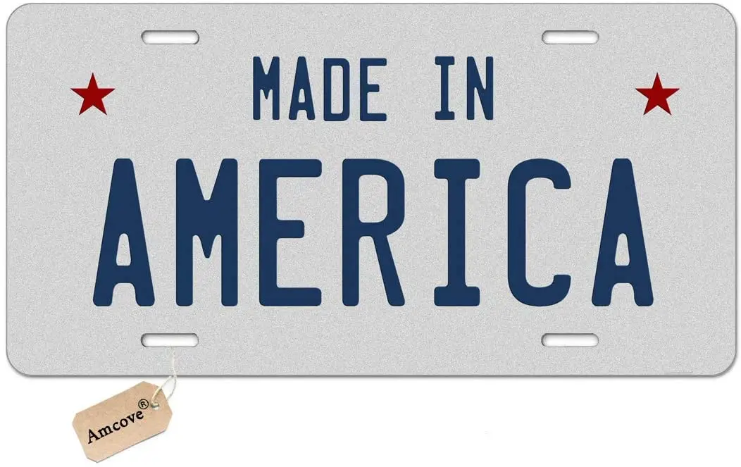 Металлический знак amбухта сделано в Америке декоративный передний