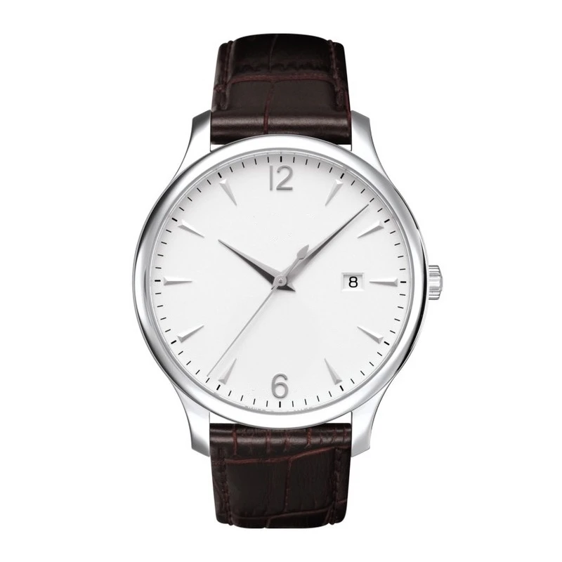 

mens Quartz watch Tradition -Tone Brown Leather