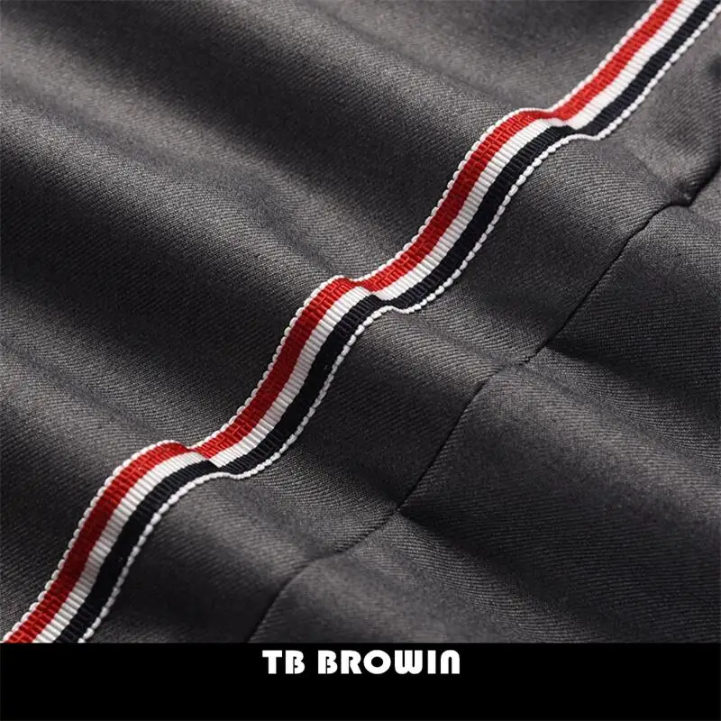Мужские костюмные брюки TB BROWIN thom Классические деловые повседневные в полоску