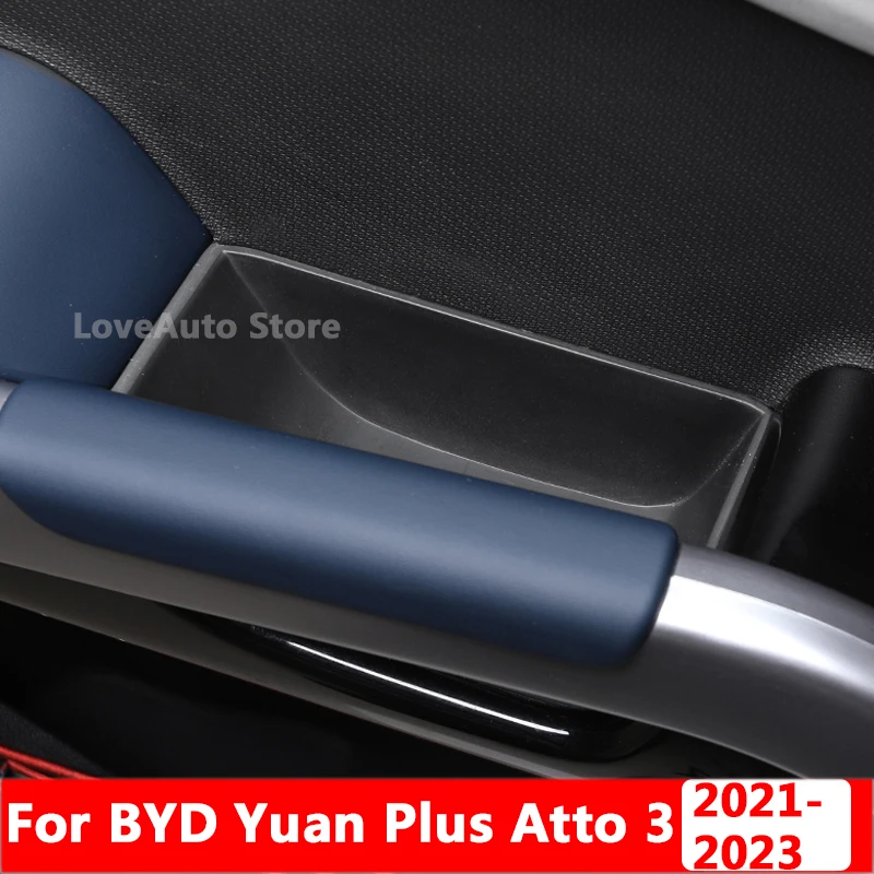 

For BYD Yuan Plus Atto 3 2021 2022 Car Front Door Inner Armrest Handle Door Multifunctional Storage Box Protective Accessories