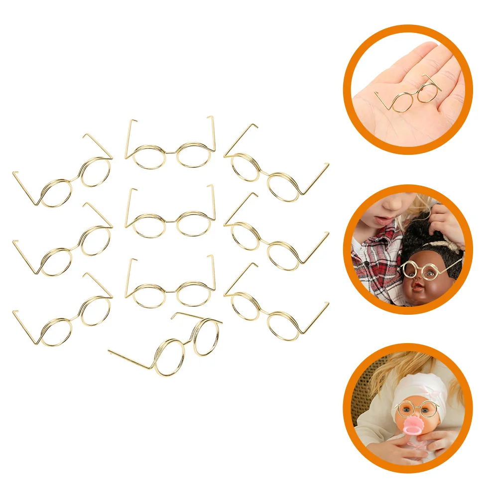 

20pcs Glasses Metal Wire Rim Door Eyewear DIY Dress Up Eyeglasses Frames