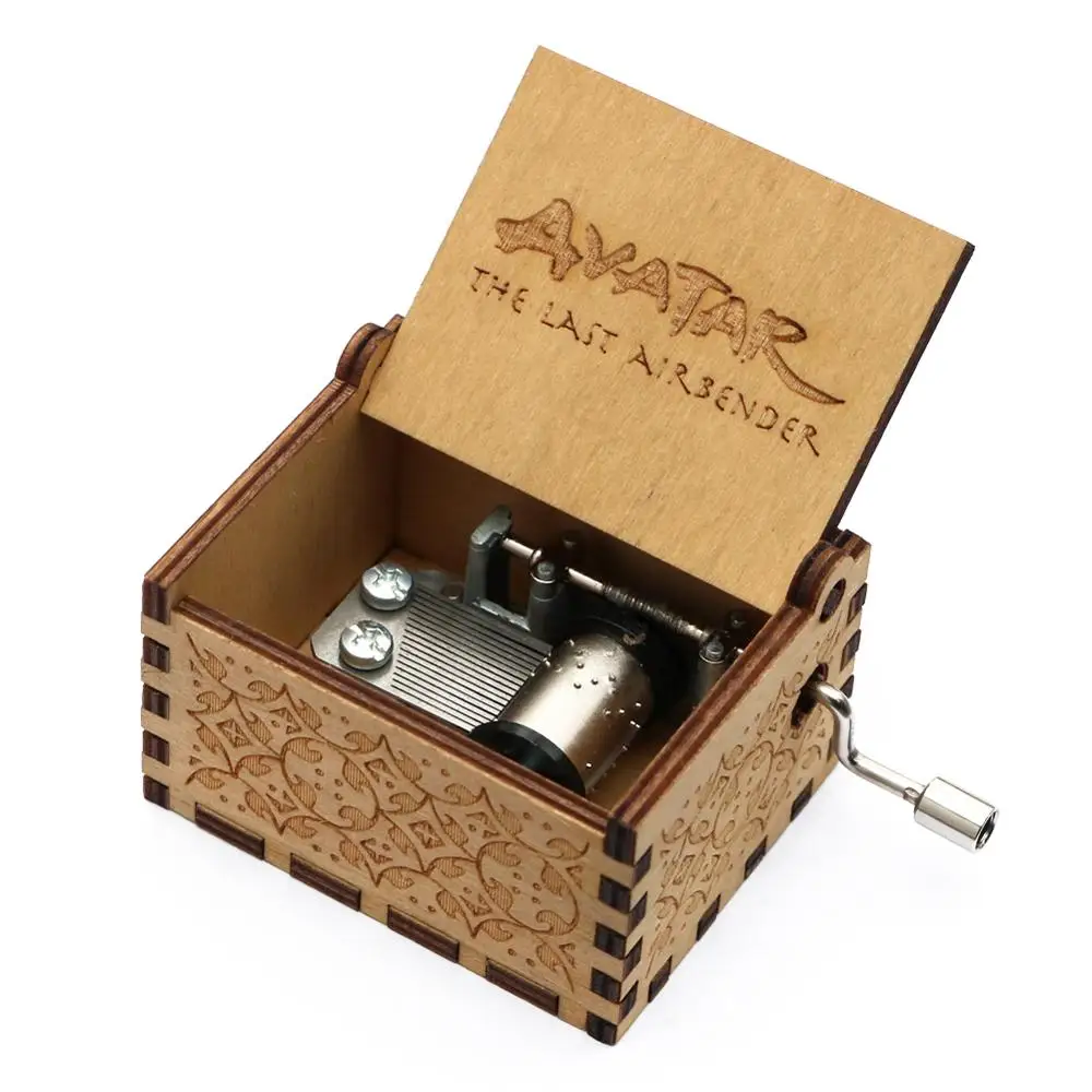 

Antique Carved Storage Box Wooden Hand-Cranked Music Box Mechanical Music Box Birthday Gift Christmas Gift New Year Gift