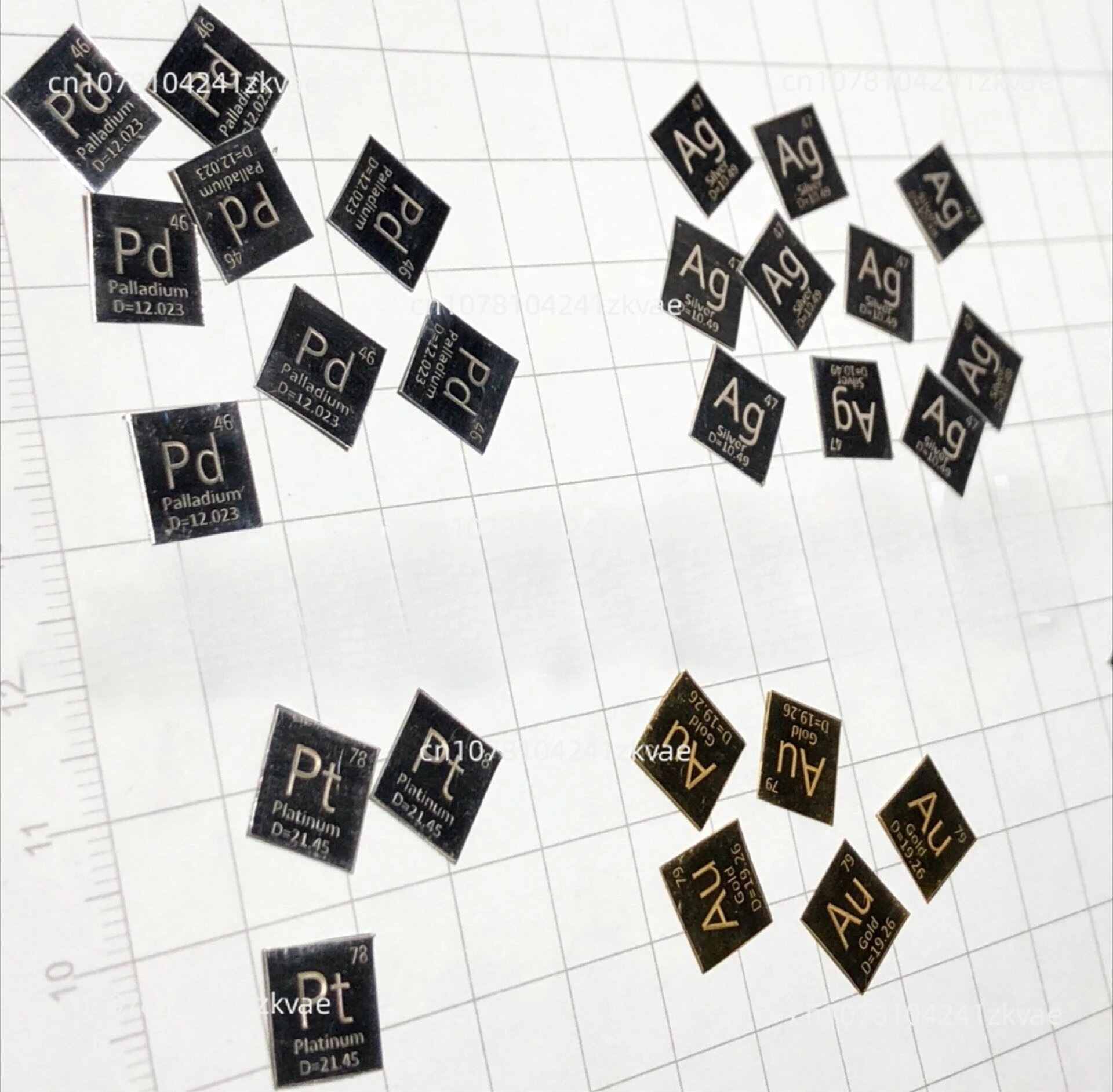 [Серия периодических столов драгоценных металлов] палладиевый лист