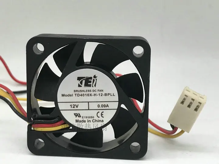 

T&T TD4010X-H-12-BPLL DC 12V 0.09A 40x40x10mm 3-Wire Server Cooling Fan