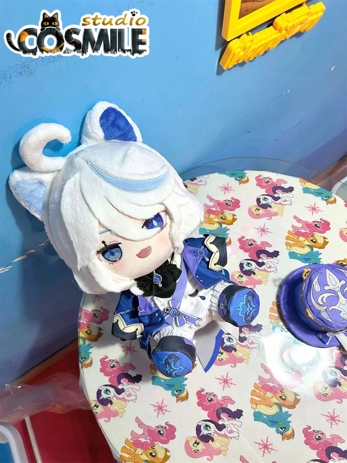 Игра Genshin Impact Furina saka فا속ía 건 Focalors &quot?カ Vielルス 포칼로스 Мягкая плюшевая игрушка 30 см