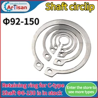 %cf%8692 150 shaft circlip combination 304 stainless steel shaft card elastic snap ring retaining ring bearing c shaped outer washer