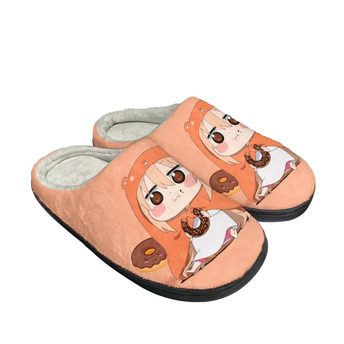 

Сушеная сестра! Тапки с рисунком умирау-Чан для женщин на осень и зиму, домашние хлопковые тапочки, тапочки с рисунком, дышащая плюшевая обувь, изображение на заказ