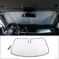for 2017 2020 bmw 1 series f40 aluminum foil car styling front glass sunscreen sunshade heat insulation cloth auto parts