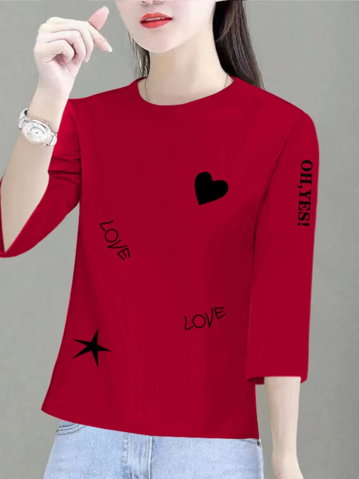 Футболка из чистого хлопка женская летняя футболка с укороченными рукавами