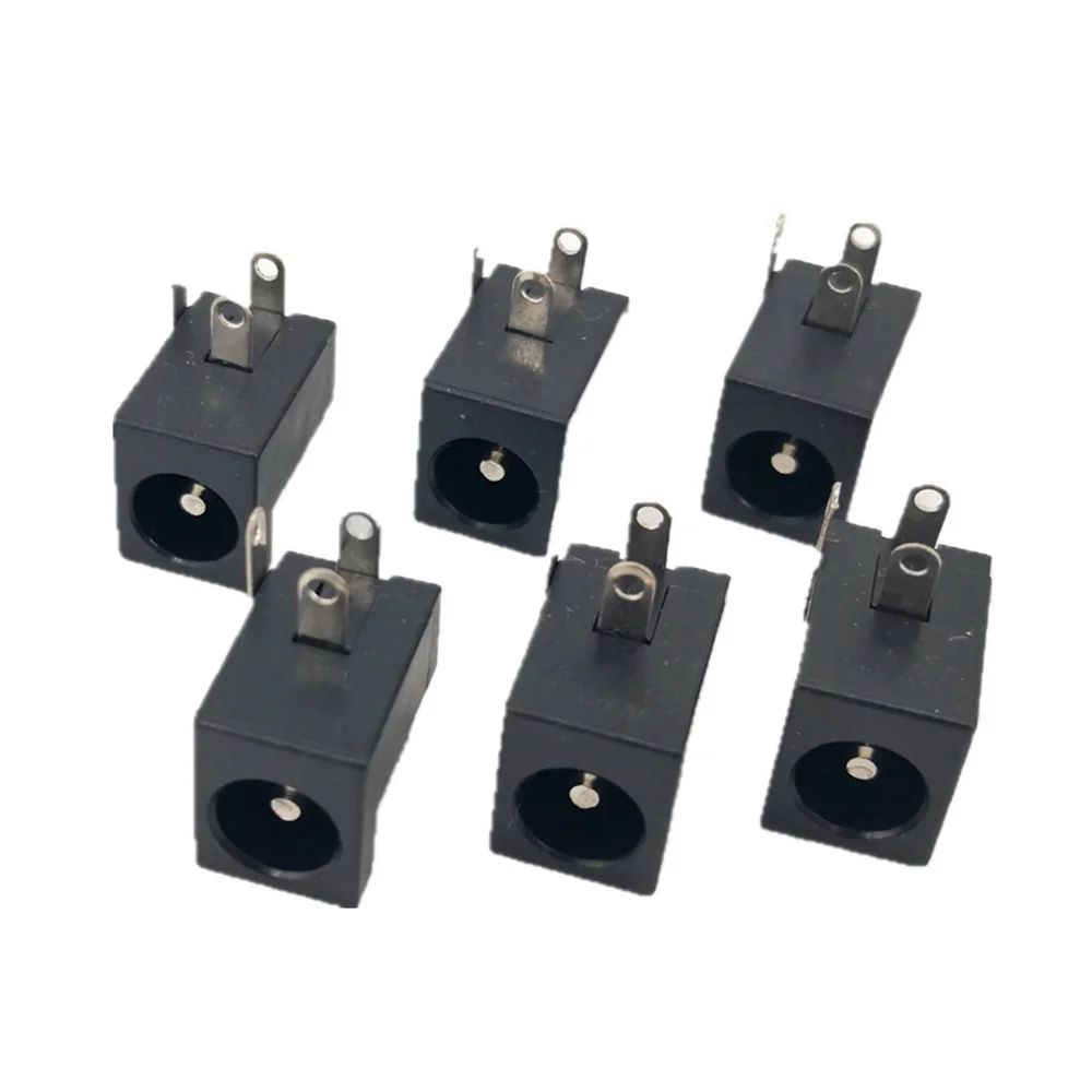 

10pcs DC-005 DC Power Jack Socket Connector DC005 5.5*2.1mm 2.1 socket Round the needle black color