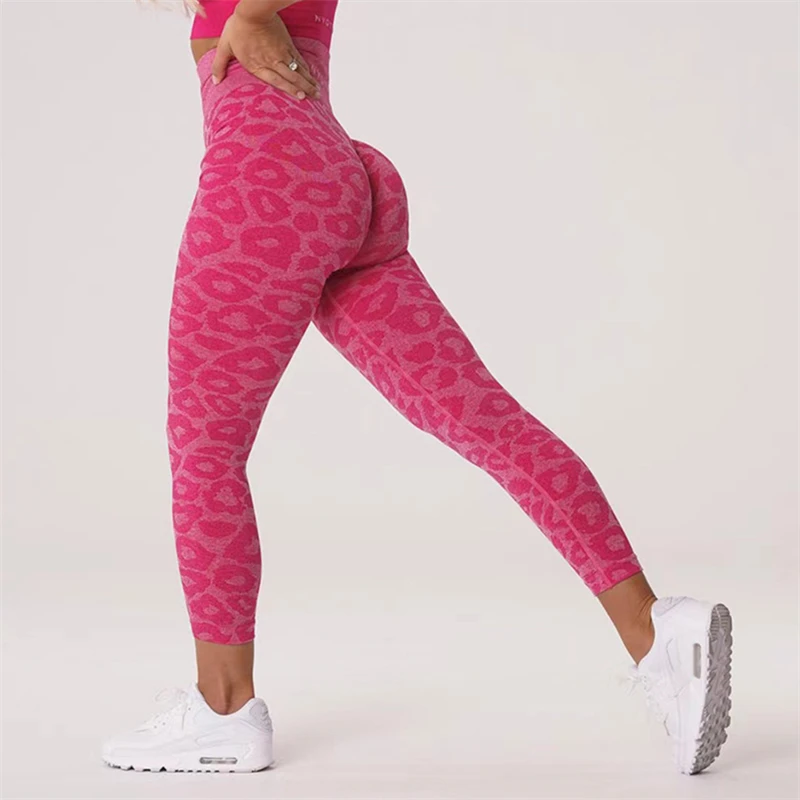 

New Leopard Seamless Leggings for Women Fitness Yoga Pants High Waist Gym Tights Workout Leggings Thick Fabric Sports Tights