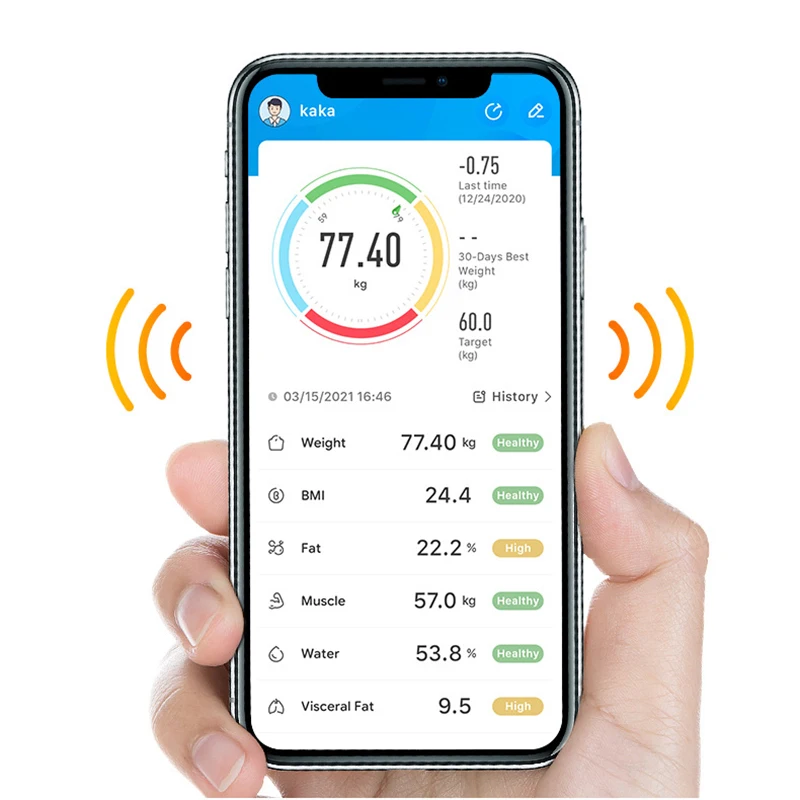 Bluetooth-весы Умные Электронные напольные весы с цифровым дисплеем |