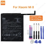 xiao mi original phone battery bm3e for xiaomi mi 8 mi8 m8 real 3400mah high quality replacement battery free tools