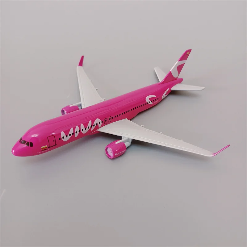 

NEW 16cm Alloy Metal Purple Colomobia VIVA Air Airbus 320 A320 Airlines Airplane Model Airways Diecast Air Plane Model Aircraft