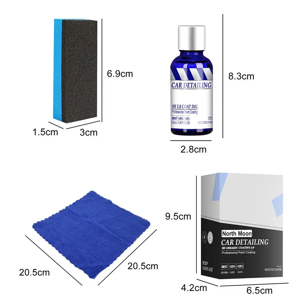 

30ml 50ml Auto Ceramic Coating Agent Waterproof Dust-proof Crystal Painting Refurbishment Repairing Liquid