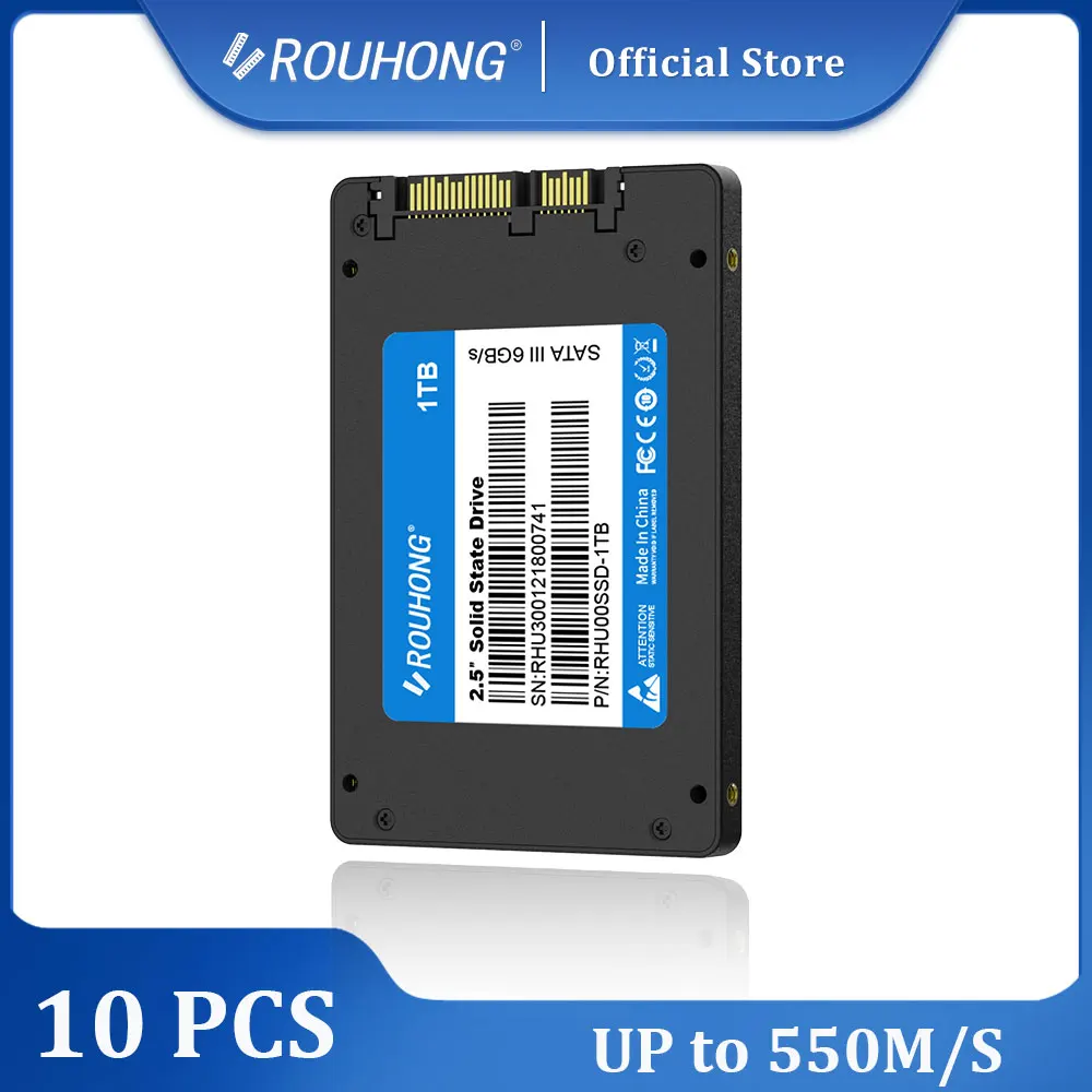 

10 шт., внутренний жесткий диск для ноутбука, 2,5 дюйма, 120 ГБ, 240 ГБ, 1 ТБ, 512 ГБ, 128 ГБ, 256 ГБ