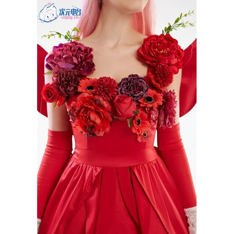 Ryuu to Sobakasu no Hime/Belle красное платье Косплей Костюм Хэллоуин маскарадный наряд