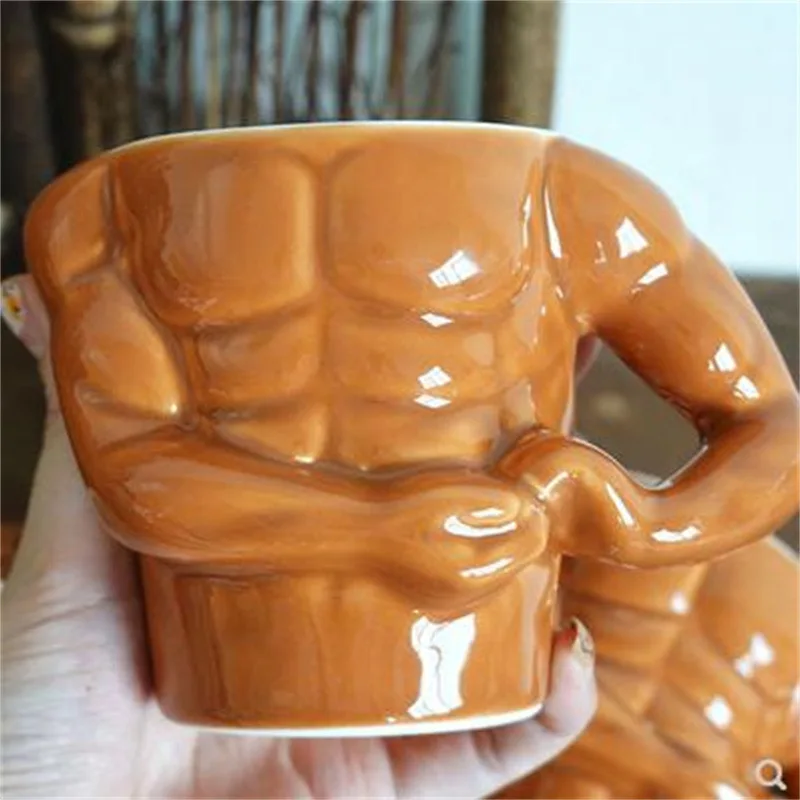 

Creative Muscle Man Mug Ceramic Coffee Cup Ceramic Mug Creative Personality Funny Water Cup Ceramic Cup Birthday Gift