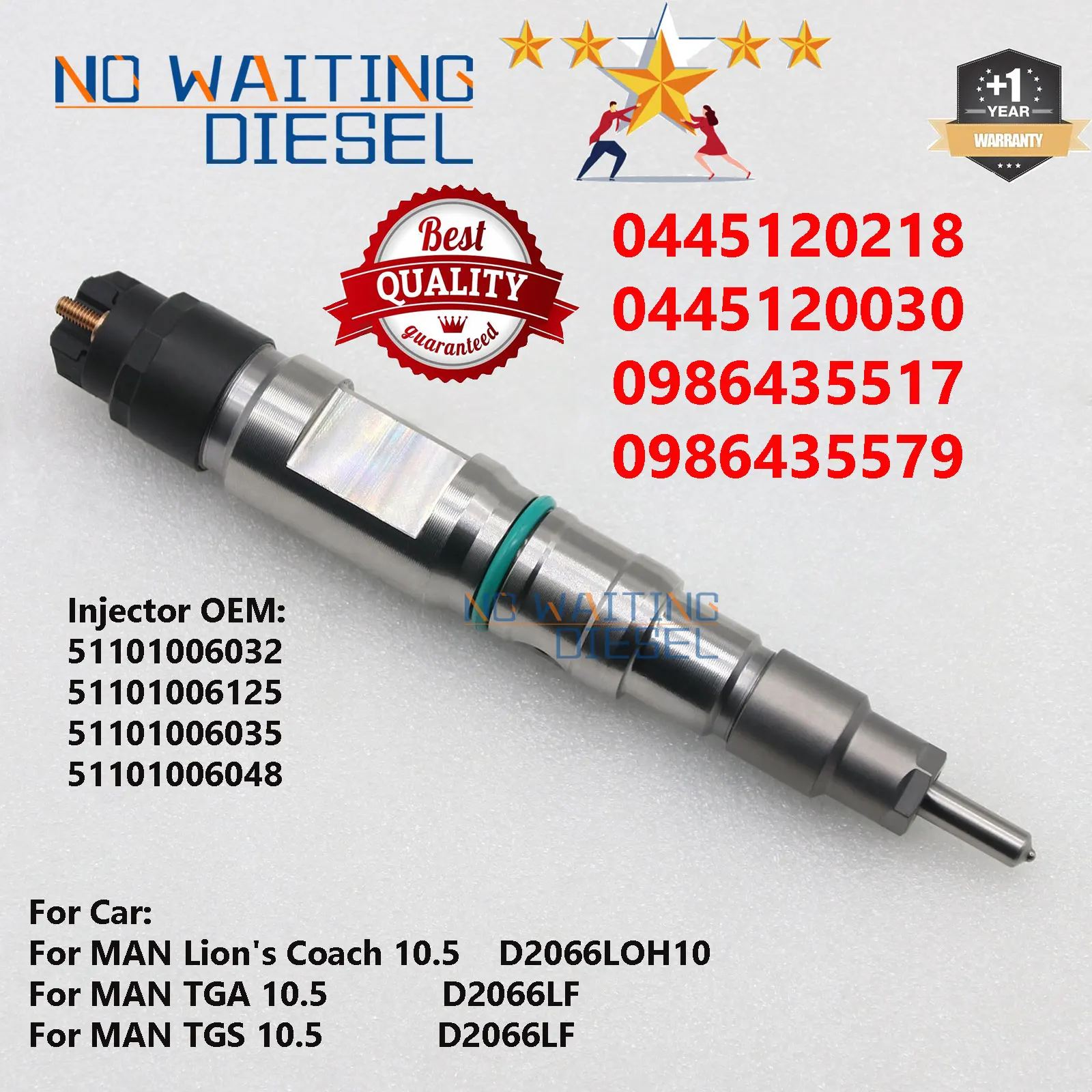 0445120218 0445120030 Форсунка дизельного топлива 0986435517 Детали автомобильного двигателя