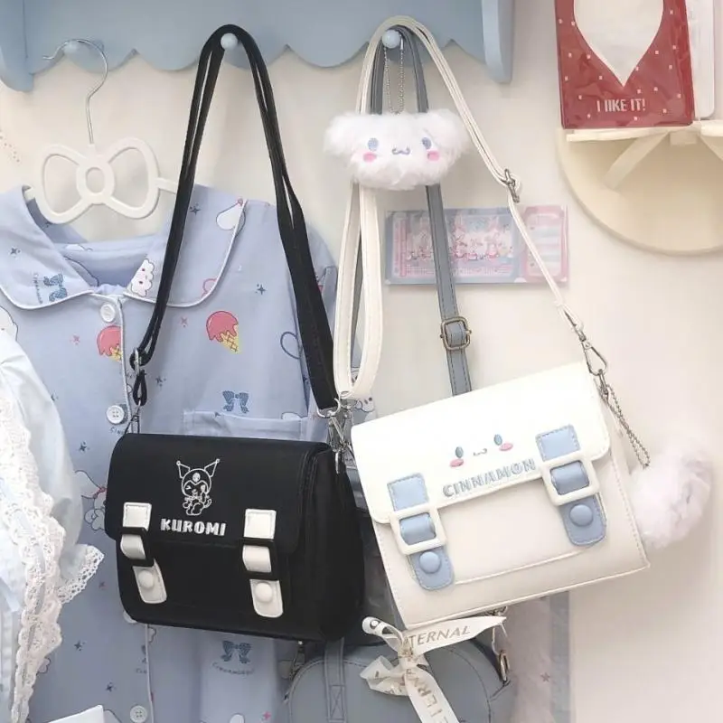 

Милый аниме Kuromi My Melody Cinnamoroll мультяшный ПУ рюкзак сумка милые девушки подмышки сумка для отдыха сумка-мессенджер рождественские подарки