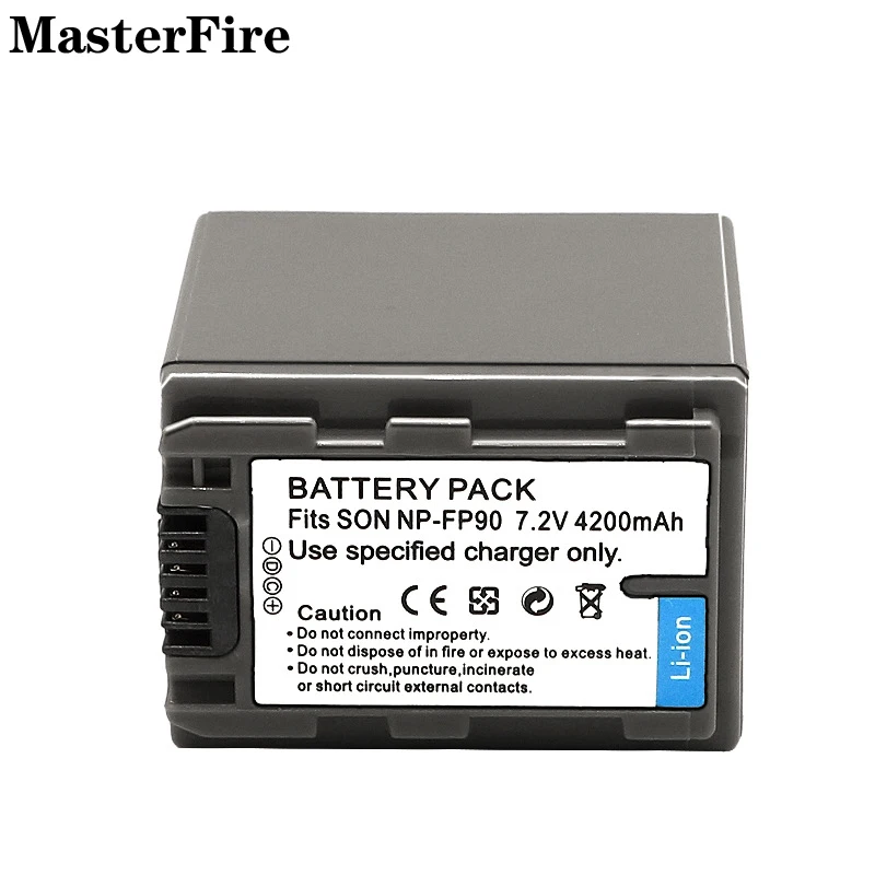 Фото 2-10 шт. NP-FP90 NP FP90 4200 мАч Сменный аккумулятор для камеры NP-FP91 NP-FP50 для Sony DCR-DVD203 DCR-HC41 DCR-SR90E DCR-SR100 №2