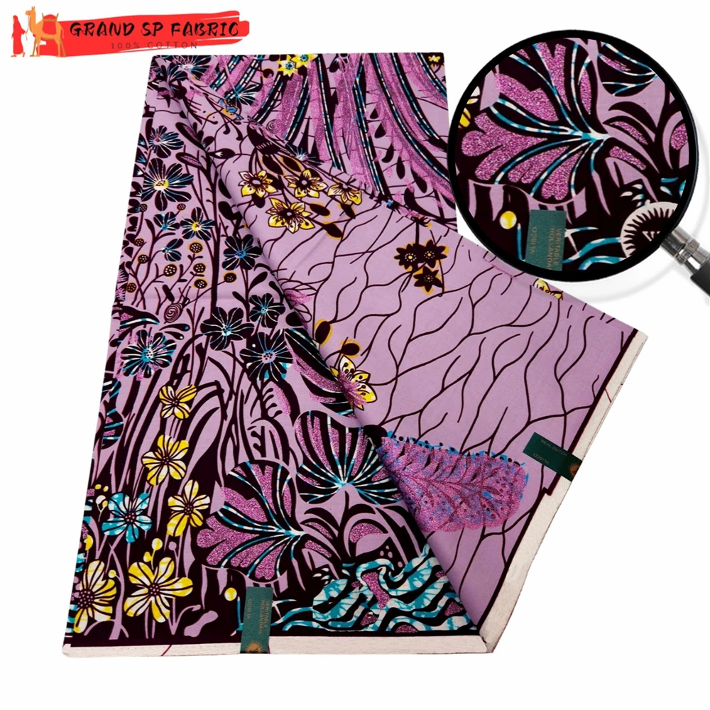 Grand Super 100% хлопчатобумажная африканская восковая Ткань Высокое качество Воск