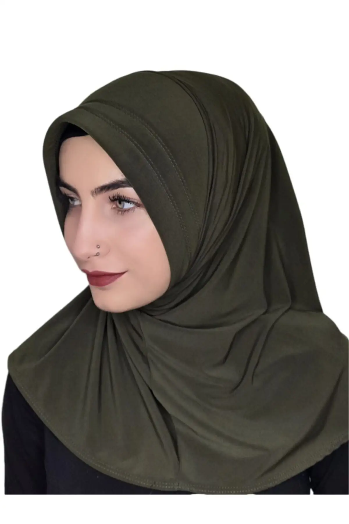 

Ready Esarp Practical Model Khaki Green Hijab Bone Beach Clothing