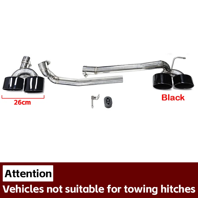 

Выхлопная труба из нержавеющей стали для Mercedes-Benz W204 C180 C200 C260 модернизация C63 четыре выхода выхлопная труба глушитель выхлопной трубы