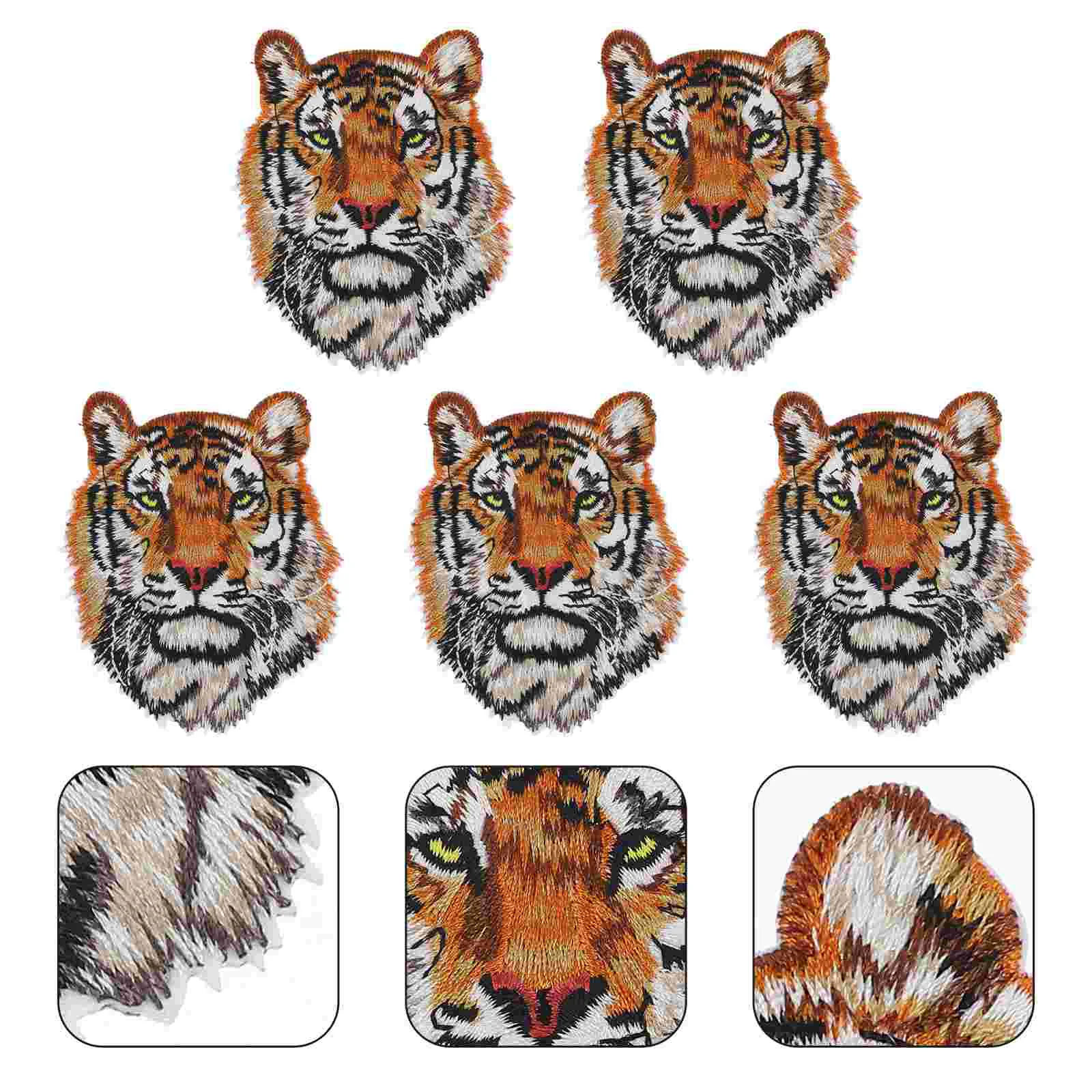 

5Pcs Patches Jeans Sew On Applique DIY Repair Patches Iron On Chinese Badge Patches Clothes Decorative Patches