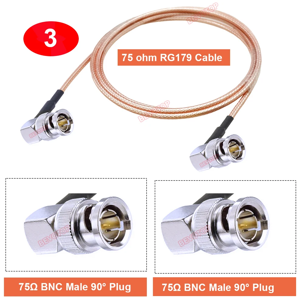 

BEVOTOP BT1197-RG179 BNC-BNC конвертер адаптер кабель 15см