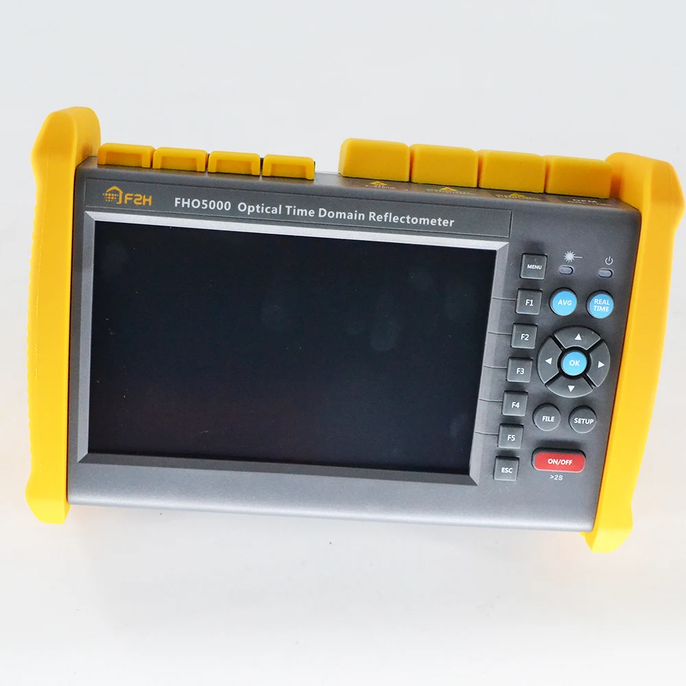 Touch screen FHO5000-MD22 SM&MM 850/1300/1310/1550nm 19/21/40/38dB Multimode OTDR Built-in VFL and power meter and FLM