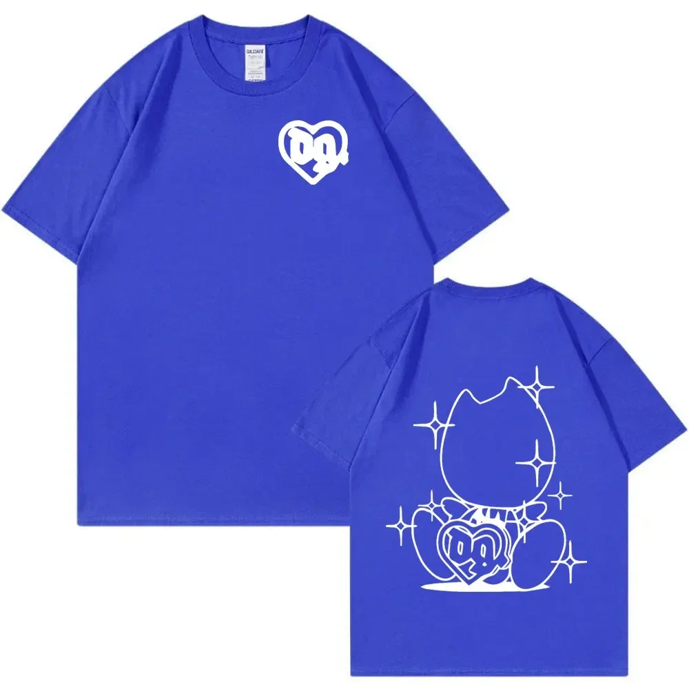 Футболка мужская оверсайз в стиле хип-хоп с коротким рукавом и логотипом