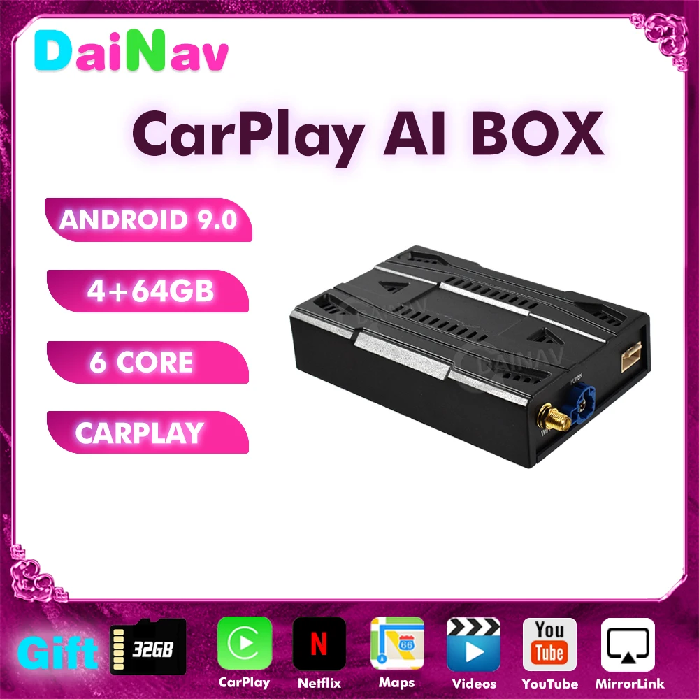 

PX6 4 + 64 Гб carplay ai box carplay беспроводной для Audi Benz lexus Mazda Porsche Volkswagen Volvo Ford Citroen Honda Nissan netflix