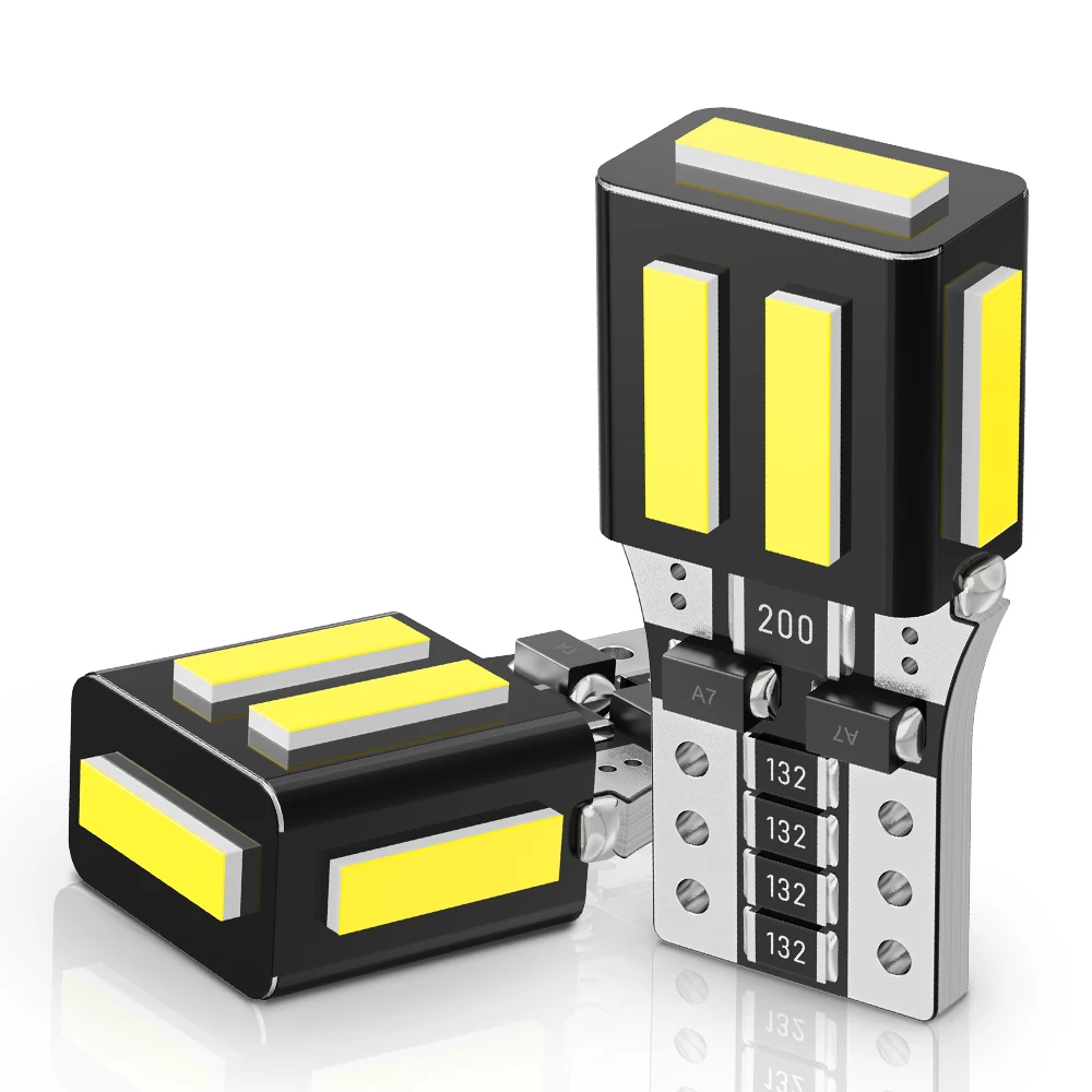 2/10 шт. T10 CarLed Light W5W 194 7020 7SMD 360 градусов блеск Canbus парковка без ошибок габаритная
