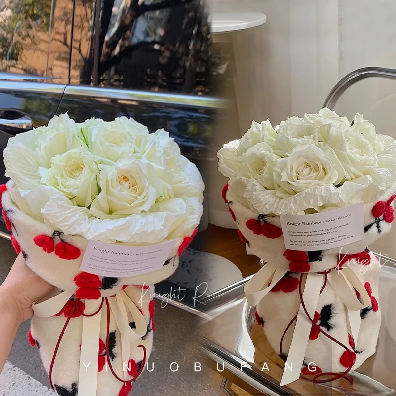 

Autumn and Winter White Woolen Cloth Warm Soft Non-Shrink Pilling Resistant Coat Accessories Coat Handmade Fabric