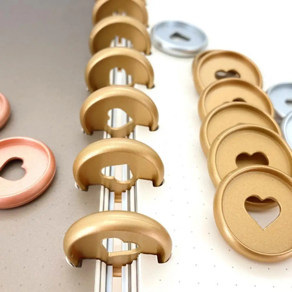 

1 Bucket Binding Rings Lustrous Removable ABS Loose Leaf Mushroom Hole Binder Discs Office Supplies