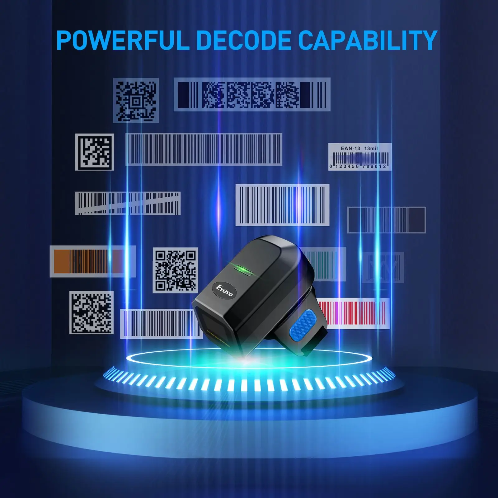 Сканер штрих-кода Eyoyo 2D Bluetooth 2 4 ГГц |