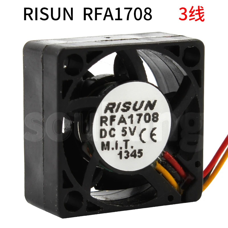 Новый оригинальный RISUN RFA1708 DC5V 17x17x8MM 1 7 см для охлаждающего вентилятора БПЛА